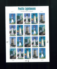 United States 41¢ Pacific Lighthouses Postage Stamp #4146-50 MNH Full Sheet picture