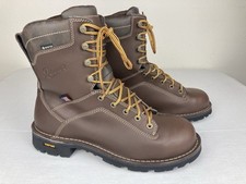 DANNER QUARRY USA 8” ALLOY TOE WORK BOOTS BROWN GORE-TEX 17307 MENS 11.5 EE NEW picture