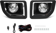 For 2015-2019 GMC Sierra 2500HD 3500HD Fog Lights Front Bumper Lamps with Bulbs picture