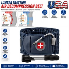 Decompression Belt Back Brace Lumbar Spinal Support Extender Belt Air Traction A picture