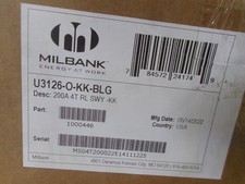 New  Milbank U3126-O-KK-BLG 200A 4T RL SWY-KK 1000446 Ringless 4 Jaw  AK picture