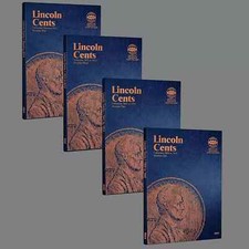 Set of 4 - Whitman Lincoln Cent Coin Folders Number 1-4 1909-2025 Album Book picture