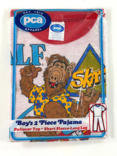 vtg 1980s ALF Pajama Set NOS sealed Skate PCA 2 Piece Blue Red toy shirt pants picture