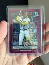 Ronald Acuna Jr Fuchsia Wave Refractor /299 - 2026 Bowman Chrome #57 Braves picture