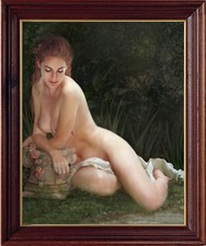Hand Painted Oil Painting art  Female woman Nude On Canvas 24