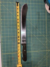 F. Dick Rostfrei Butcher Knife 11 in Straight Edge Stainless Steel Wood Handle picture