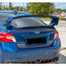 Black Carbon Fiber ST-Style Rear Trunk Spoiler 2015-2021 Subaru WRX STI Sedan picture