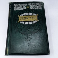 Antique Tennyson Poems Hurst & Co New York Hardcover Victorian Book As Is picture
