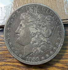 1879-S Reverse of '78 Morgan Dollar Original Near XF Nice Antique Patina CHRC picture
