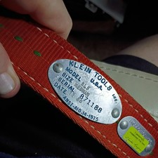 🧗🔥👷Vintage Klein Tools VintagePole Climbing Belt ROHN-LOC Safety Belt Leather picture