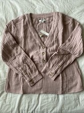 Madewell pink long sleeve womens size Small $78 picture