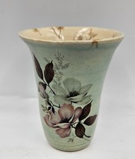 Studio Art Pottery Flower Vase Hand Thrown Signed BB 5