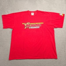 Vintage Nike Maryland Madness T Shirt Men XXL 2002 NCAA Champions USA Red picture