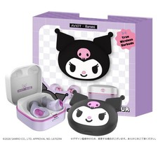 Presale AVIOT TE-Q3R-KUR Kuromi Wireless Earbuds Bluetooth English Voice Sanrio picture