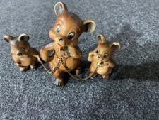 Rare Antique Bear Family Chained picture