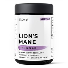 Lions Mane Mushroom Supplement - 10,000mg - 120 Capsules picture