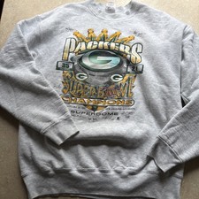 Vintage 1997 Green Bay Packers Super Bowl XXXI Crewneck Sweatshirt XL picture