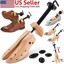 New One Side 2-way Wooden Adjustable Shoe Stretcher for Men Women Size 9-13 picture