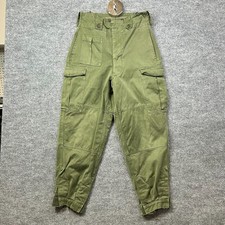 Vintage Seyntex Cargo Pants Men's Dutch Military Heavy Weight 31x26 Olive Green picture