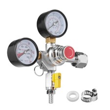 Uimoso CO2 Regulator Gauge with Check Valve for Draft Beer Homebrew CGA320 picture
