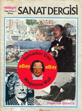 Rare 1974 Greek Magazine Sant Dergisi - Dali Cover + 3 Pg Story + 8 Photos picture