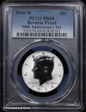 2014-W 50C Reverse Proof Kennedy Half Dollar PCGS PR 69 picture