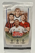 2024-25 Topps Flagship UCC Soccer UEFA Club Competitions Trading Cards Pack picture