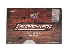2024-25 UPPER DECK ENGRAINED ICONS HOCKEY NHL HOBBY BOX - NEW -  🔥🔥🔥 picture
