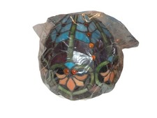 River Of Goods Tiffany Style Stained Glass Curved Wall Sconce Lamp Battery  picture