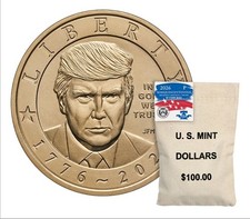 President Donald J. Trump Semiquincentennial 2026-P $1 Coin Bag picture
