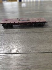 Marx #5545 O Gauge CB&Q Flatcar Maroon picture