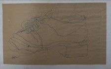 Phillip Guston, 1913 Montreal, Canada-1980 Woodstock, New York, “Shoe,” 9x15” picture