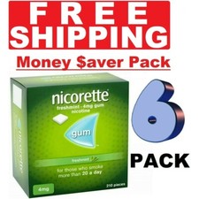 Nicorette Gum 4mg Freshmint 210 Pieces-PACK OF 6 picture
