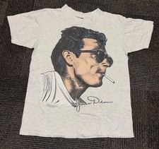 Vintage 1991 James Dean T-Shirt Creative Images L Grey Single Stitch USA Made picture
