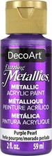 DecoArt Dazzling Metallics 2-Ounce Purple Pearl Acrylic Paint picture