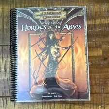 D&D 3.5 Fiendish Codex I Hordes of the Abyss Spiral Bound. $210 to make. picture