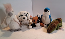 Ty Beanie Babies lot Kuku Bird dalmatian, calico cat blue bird alligator picture