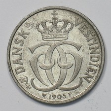 Danish West Indies 1905-P 5 Cents Christian IX P903419 combine shipping picture