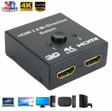 HDMI 2.0 HDTV Switch Switcher Splitter Bi-Direction Hub HDCP 2x1 1x2 In Out 4K picture