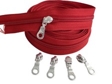 Continuous Chain Zipper YKK #5 Nylon Coil by The Yard - Donut Pull Make-A-Zipper picture