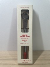 VINTAGE IRWIN MICRO-DIAL EXPANSIVE BIT No.21 WITH BOX & INFO SHEET MADE IN USA picture