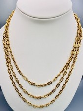 Vintage Nina Ricci Gold-Plated Crystal Tennis Choker Necklace 15