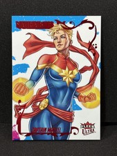 2024 Fleer Ultra Matriarchs of Marvel #22 Captain Marvel Red Foil 2/4 picture