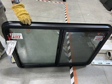 RV Emergency Exit Window 44x30 Dual Pane Insulated Tempered Glass Black picture