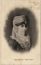 PC SALONICA Turkish Lady GREECE (a21945) picture