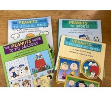 Scholastic Peanuts Guide Jumbo Activity Book Set Kids Multicolor Good 4 Pack picture