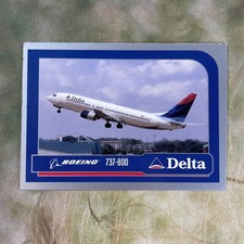 Vintage 2003 Delta Air Lines Pilot Trading Card #5 Boeing 737-800 *RARE Aviation picture