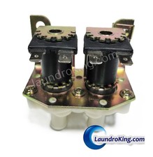 9379-183-012 WATER INLET VALVE 2 WAY 110V FOR DEXTER WASHERS WITH SPEED NUTS picture
