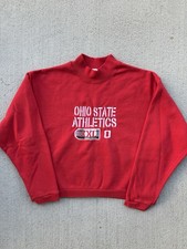 Vintage Ohio State Buckeyes 90’s Cropped Sweatshirt Boxy Fit Size Large picture