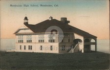 Mendocino, California CA High School Berkeley Antique Original Vintage Postcard picture